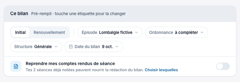 Vérifie les réglages pré-remplis — écran ordinateur de Kadu en mode clair