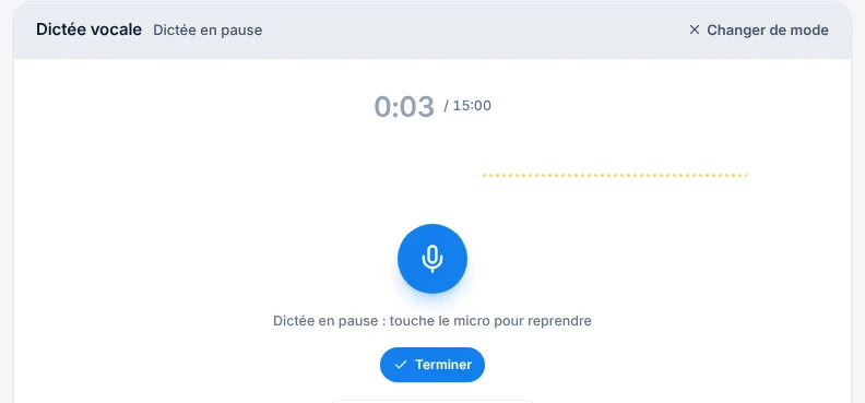 Fais une pause sans perdre le fil — écran ordinateur de Kadu en mode clair